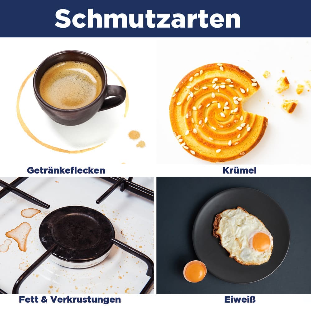 CleaningBox 5-in-1 Kompostierbare ReadyWipes Gastronomie & Küche 50er Nachfüllpackung Grün, 30x30 cm