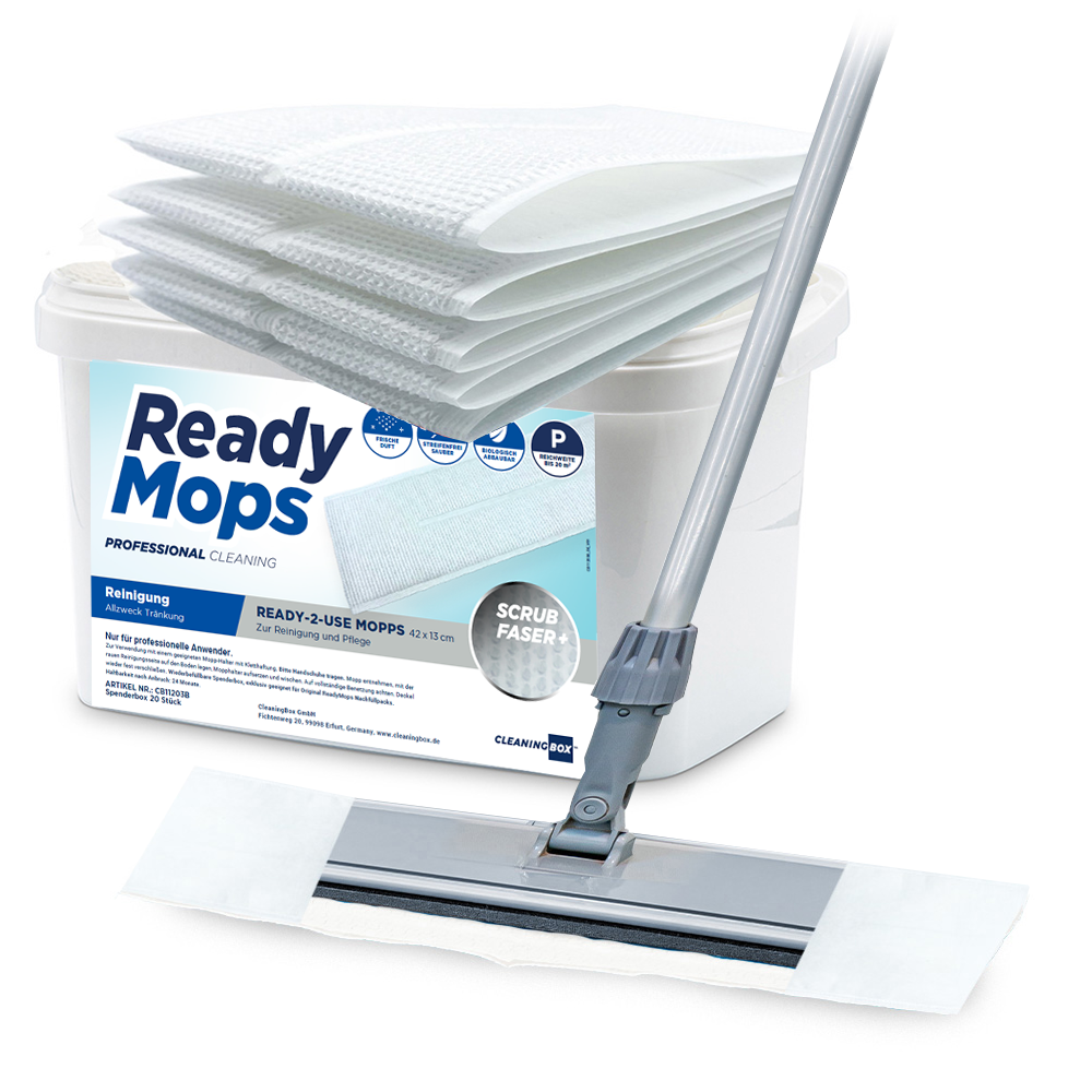 CleaningBox ReadyMops P Allzweck Reichweite 20 m², 42x13 cm, weiß, 20er Spenderbox