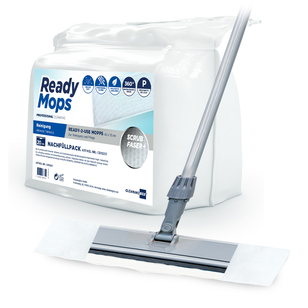 CleaningBox ReadyMops P Allzweck Reichweite 20 m², 42x13 cm, weiß, 20er Spenderbox
