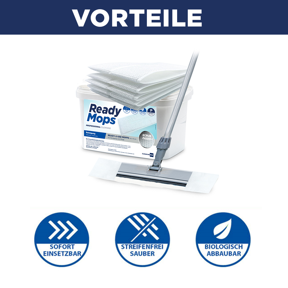 CleaningBox ReadyMops P Allzweck Reichweite 20 m², 42x13 cm, weiß, 20er Spenderbox