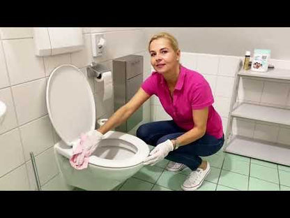 CleaningBox 5-in-1 Kompostierbare ReadyWipes WC & Toilette 50er Spenderbox Rot, 30x30 cm